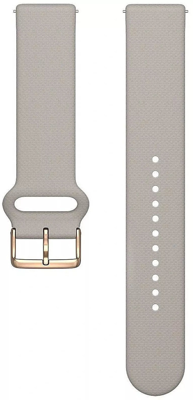 Polar Silikonový řemínek Tunnel 20 mm S/L béžovo-zlatá