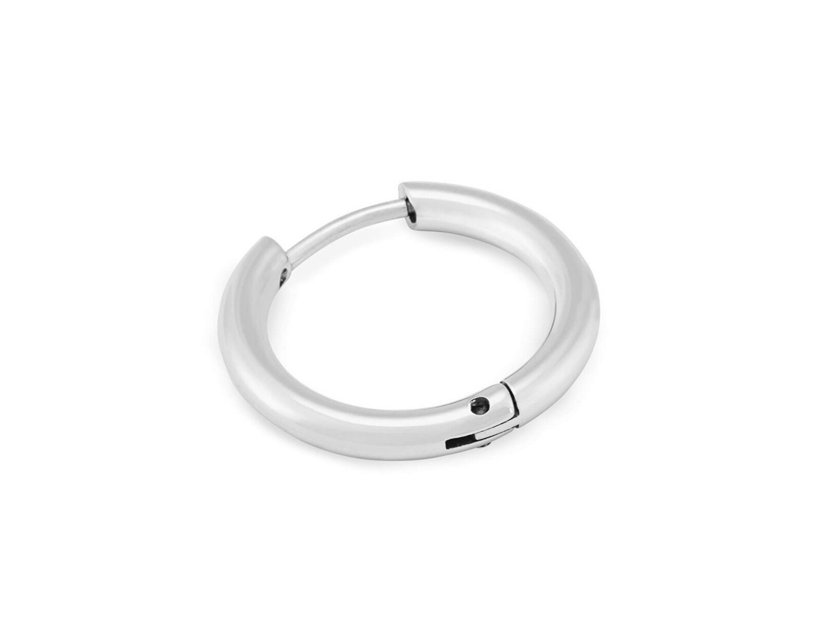 Troli Single oceľové kruhové náušnice 1 cm