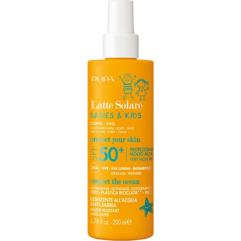PUPA Milano Opaľovacie mlieko SPF 50+ Babies & Kids Sun Milk 200 ml