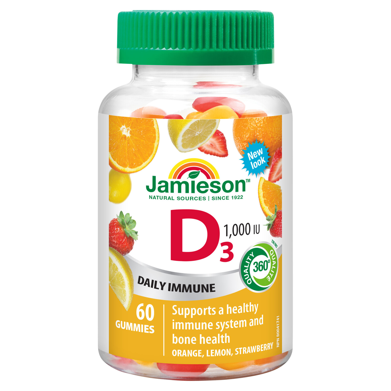 Jamieson Vitamín D3 1000 IU 60 želé pastiliek