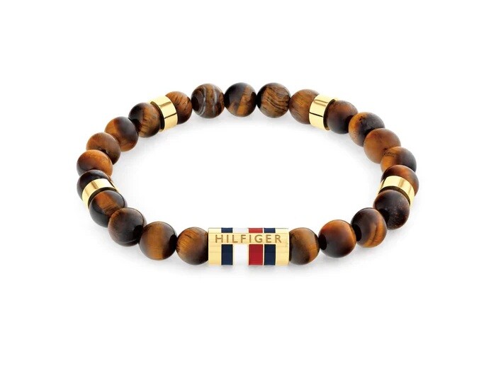Tommy Hilfiger Korálkový náramok z tigrieho oka Beads 2790714