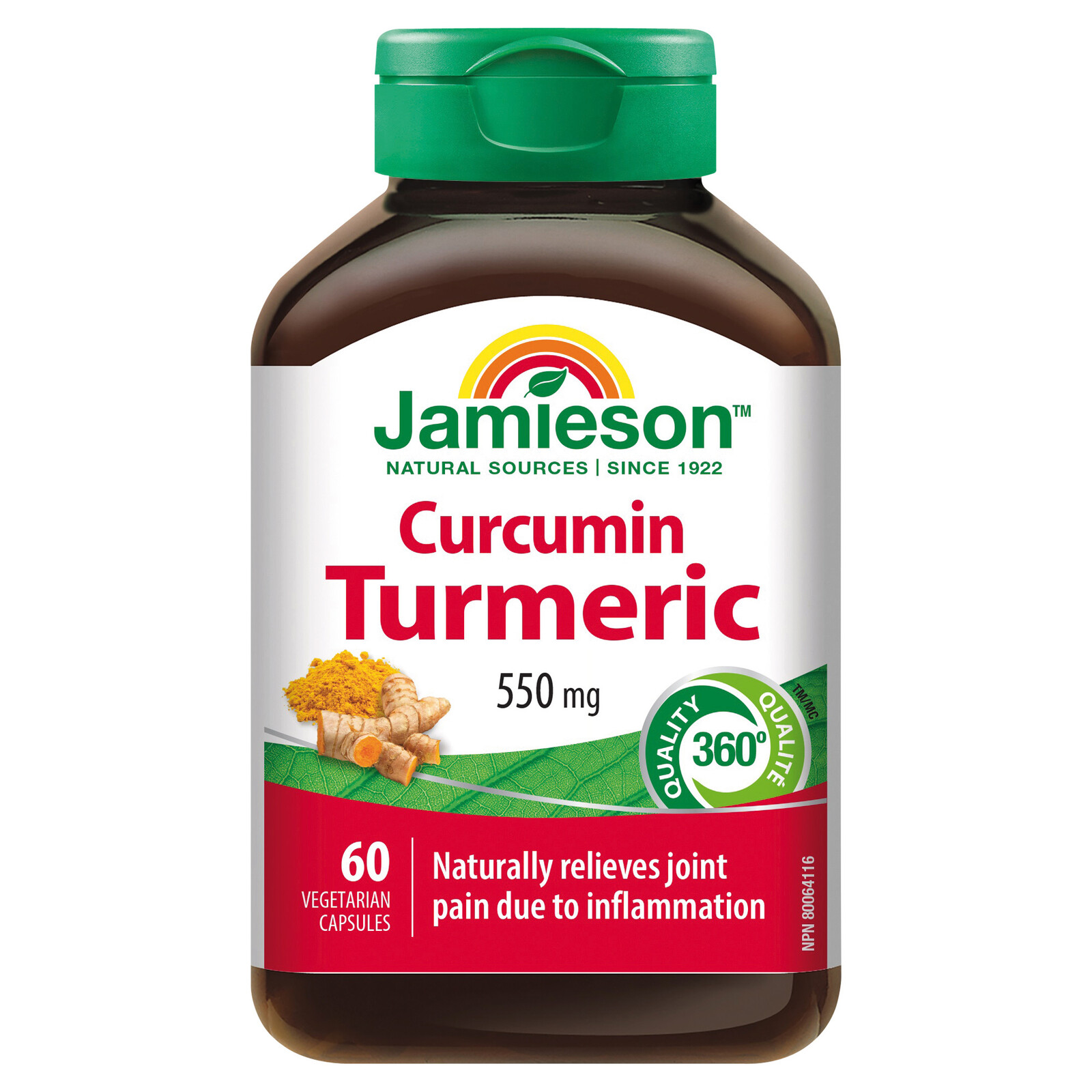 Jamieson Kurkumín 550 mg 60 kapsúl