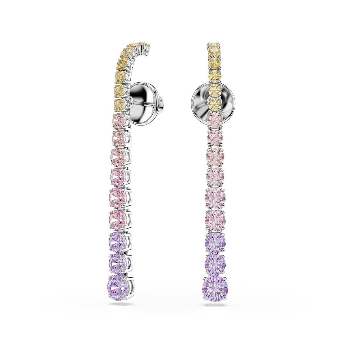 Swarovski Krásne dlhé náušnice s kryštálmi Swarovski Matrix 5751195