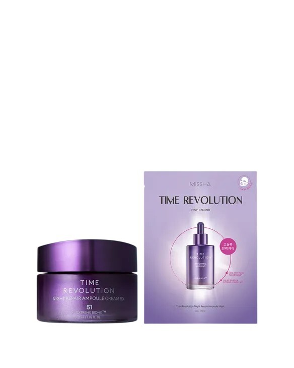 Missha Darčeková sada Time Revolution Night Repair Cream & Mask Duo Set