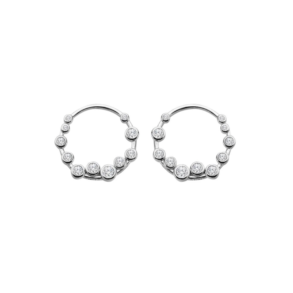 Hot Diamonds Moderné strieborné náušnice Tender DE893