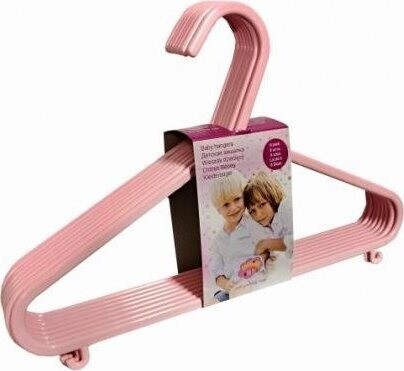 MALTEX detské vešiaky ružové, 8 ks