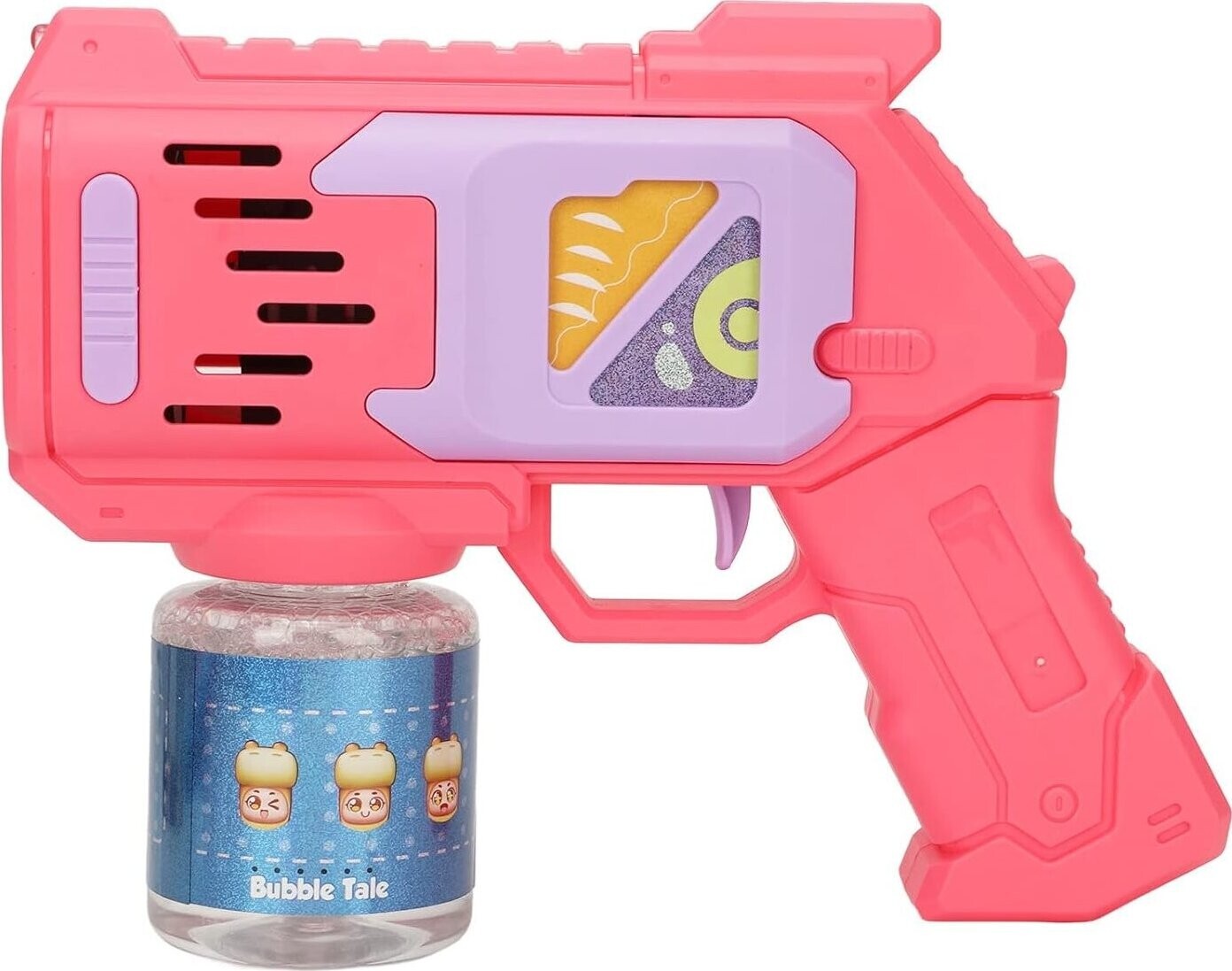 Toybit Automatická pištoľ na bubliny, ružová s náplňou