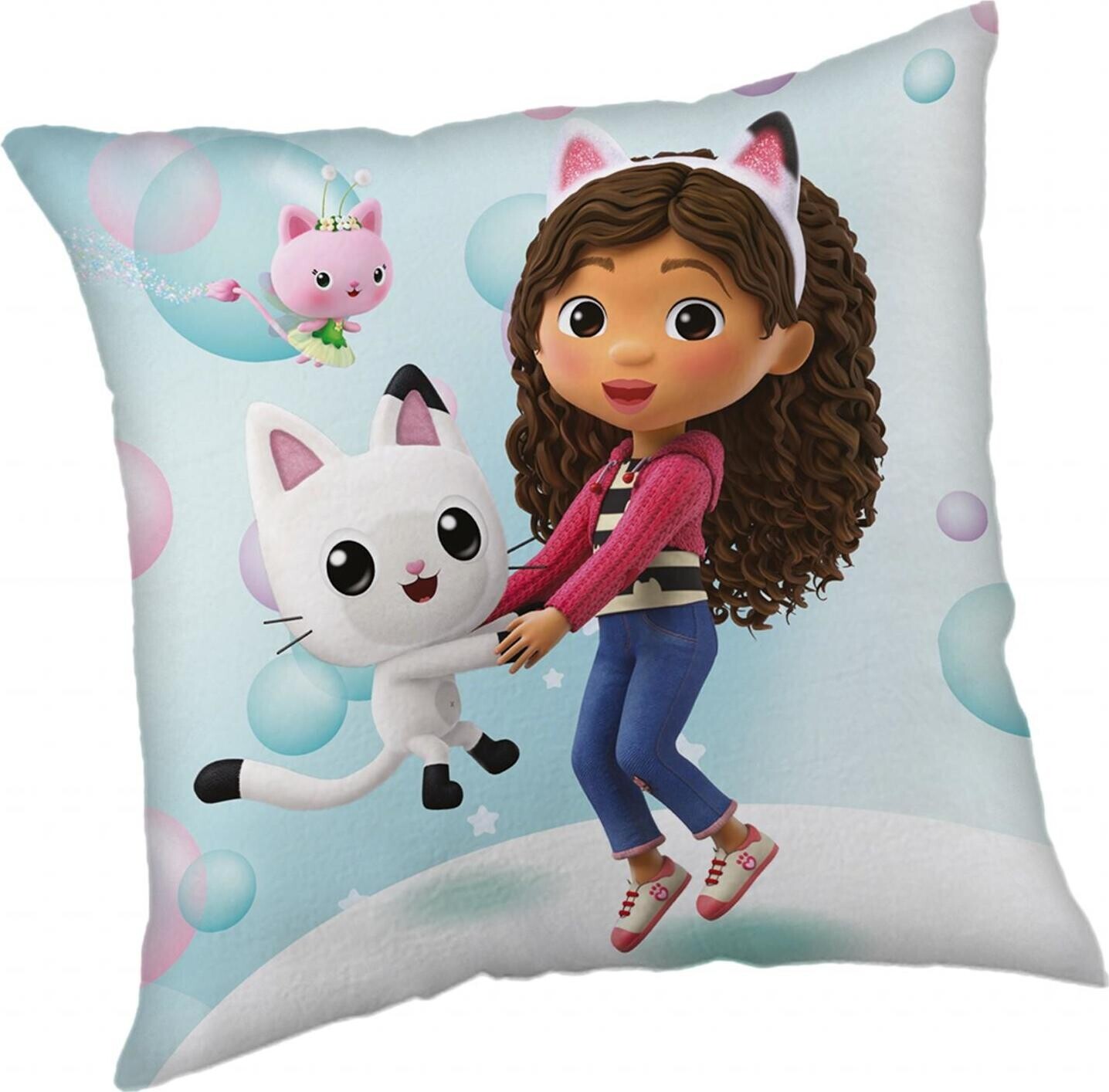 Jerry Fabrics Vankúšik Gabbys Dollhouse Bubbles 40 × 40 cm