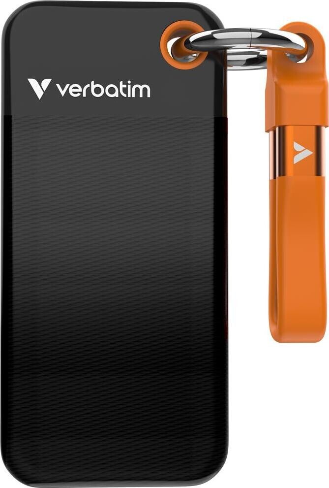 VERBATIM Pocket SSD 2 TB, čierna/oranžová