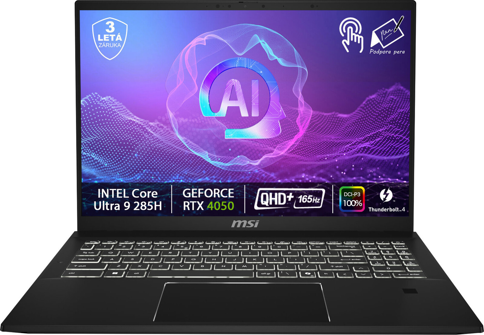 Repasované - MSI SummitPro 16 AI A2HVETG-077CZ celokovový