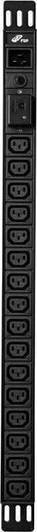 FSP 0U Basic PDU with Surge Protection (16A)
