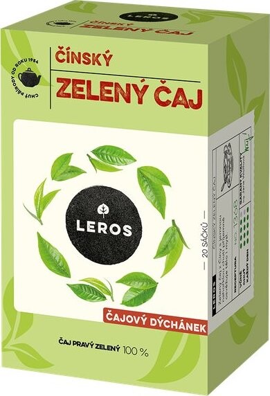 Leros čajový večierok, čínsky zelený čaj 20× 2 g