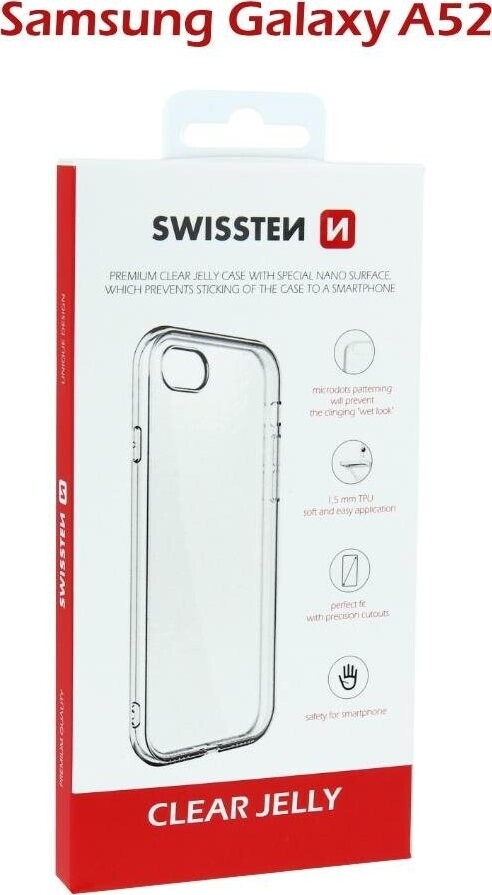 Swissten Clear Jelly pre Samsung Galaxy A52 transparentný