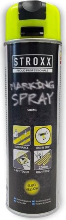 STROXX Značkovací sprej 500 ml rýchloschnúci fluorescenčný žltý