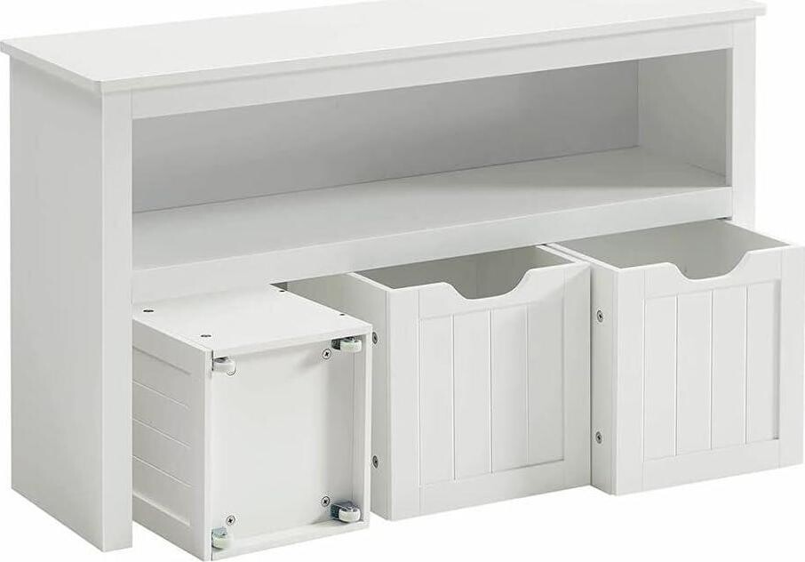 Songmics Detský regál na hračky Vasagle PAMPULO biely