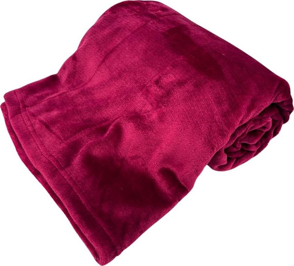 HOME ELEMENTS Mikroflanelová deka 150 × 200 cm, vínová