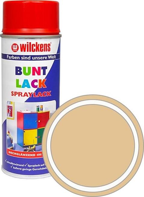 Wilckens Syntetická vrchná farba v spreji vysoký lesk 400 ml slonová kosť, WI.16011400140