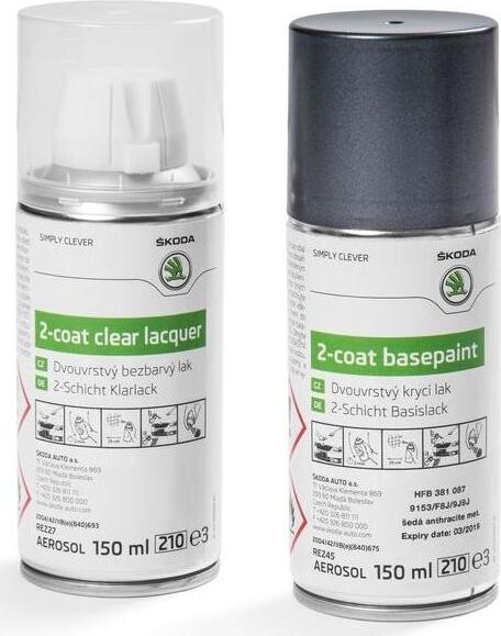 Škoda lakový sprej, sivá anthracite metalíza