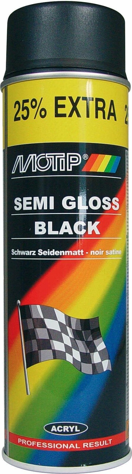 MOTIP M čierna pololesk 500 ml