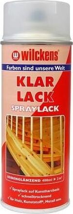 Wilckens Bezfarebný pololesklý lak v spreji Klarlack Seidenglanz Lackspray 400 ml