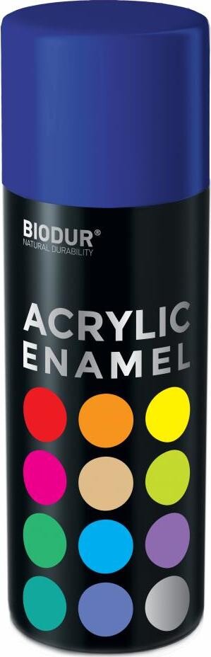 Biodur Akrylový email v spreji – Ultramarínová modrá tmavá 400 ml/RAL 5002