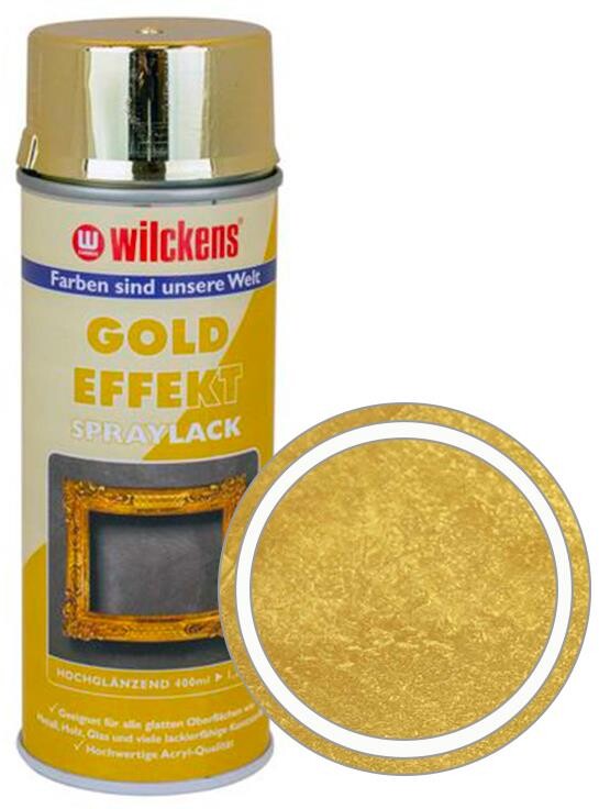 Wilckens Dekoračná farba v spreji efekt zlatý chróm Gold Effekt 400 ml