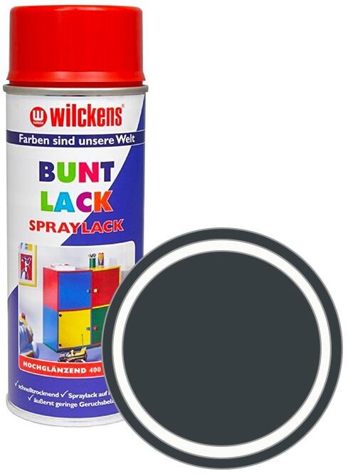 Wilckens Syntetická vrchná farba v spreji vysoký lesk 400 ml odtieň sivej, WI.16072600140