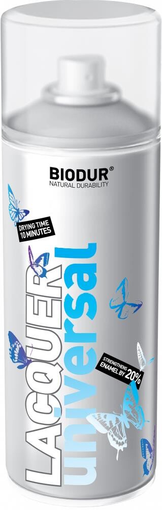 Biodur Bezfarebný lak v spreji lesklý 400 ml