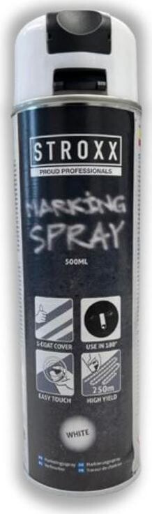 STROXX Značkovací sprej 500 ml rýchloschnúci biely