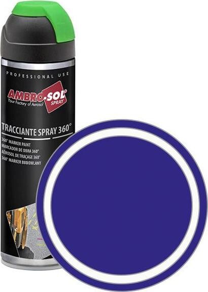 AMBRO-SOL Značkovacia farba v spreji 360° MARKER PAINT 500 ml, modrá