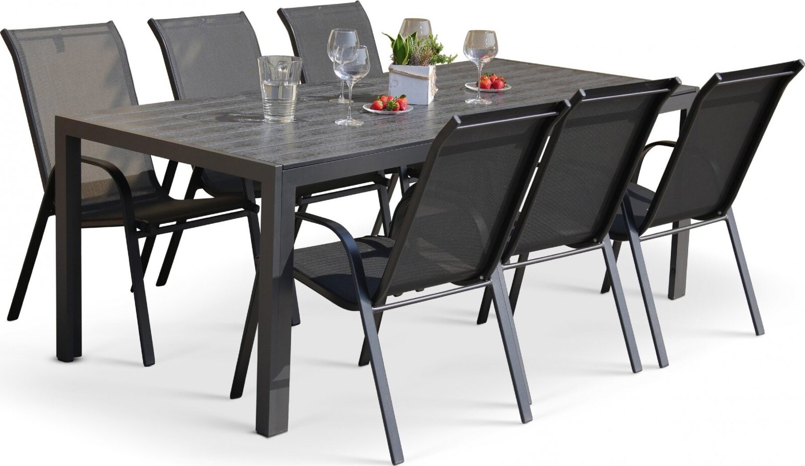 NOELA Set záhradného nábytku Viking XL 6 + 1 Ramada