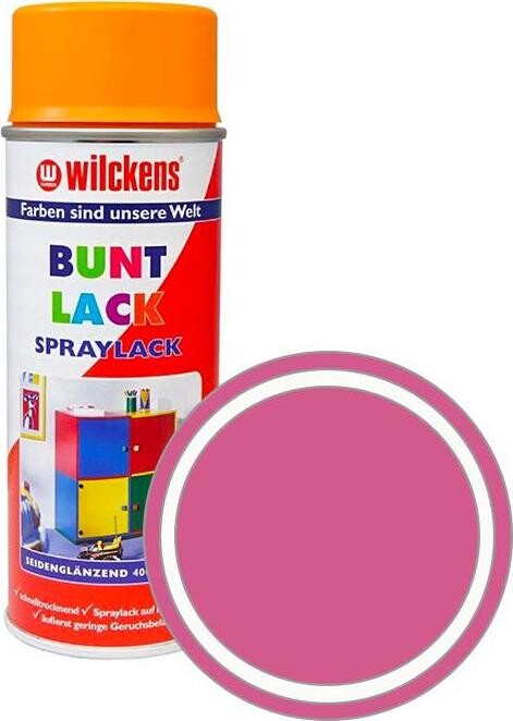 Wilckens Syntetická vrchná farba v spreji pololesk 400 ml ružová, WI.16134000140