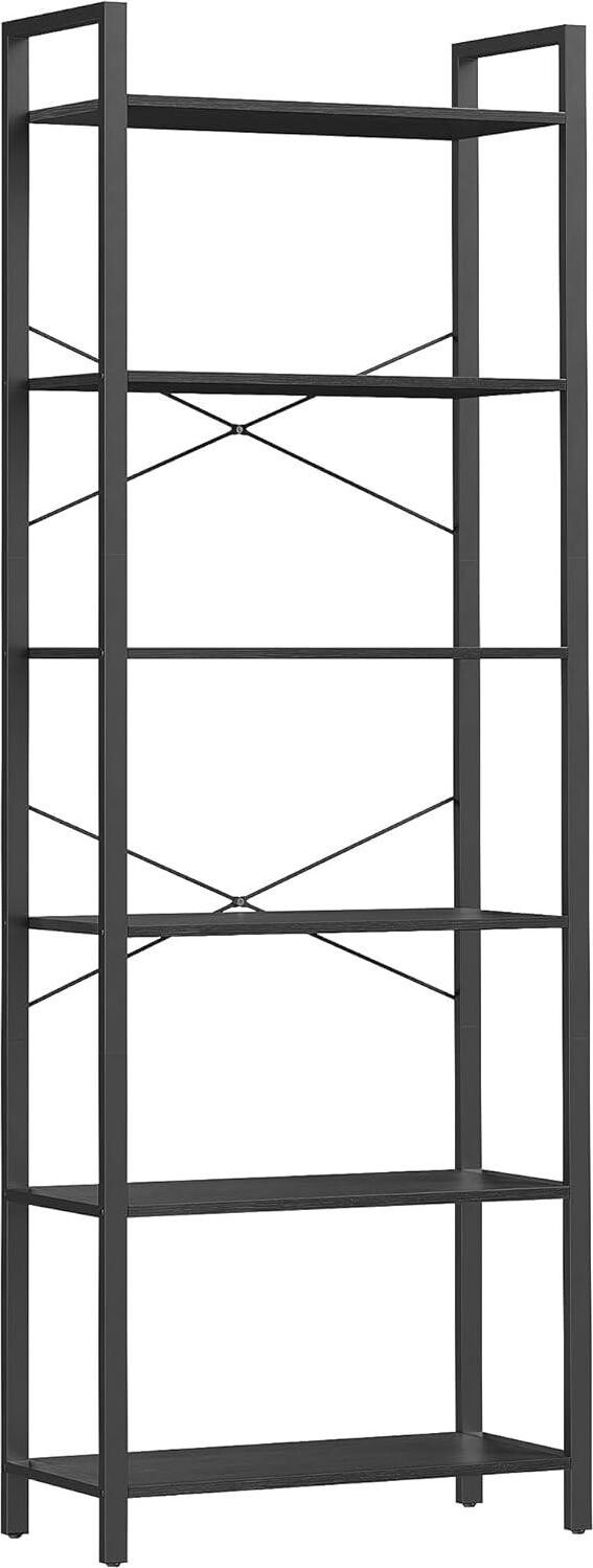 Songmics Policový regál Vasagle Luna čierny