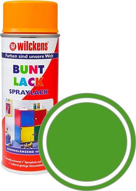Wilckens Syntetická vrchná farba v spreji pololesk 400 ml zelená, WI.16164000140