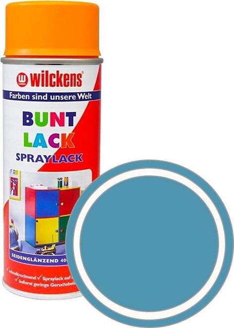 Wilckens Syntetická vrchná farba v spreji pololesk 400 ml modrá, WI.16153000140