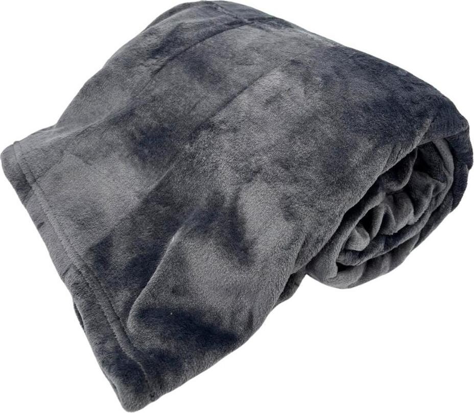 HOME ELEMENTS Mikroflanelová deka 150 × 200 cm, tmavo sivá