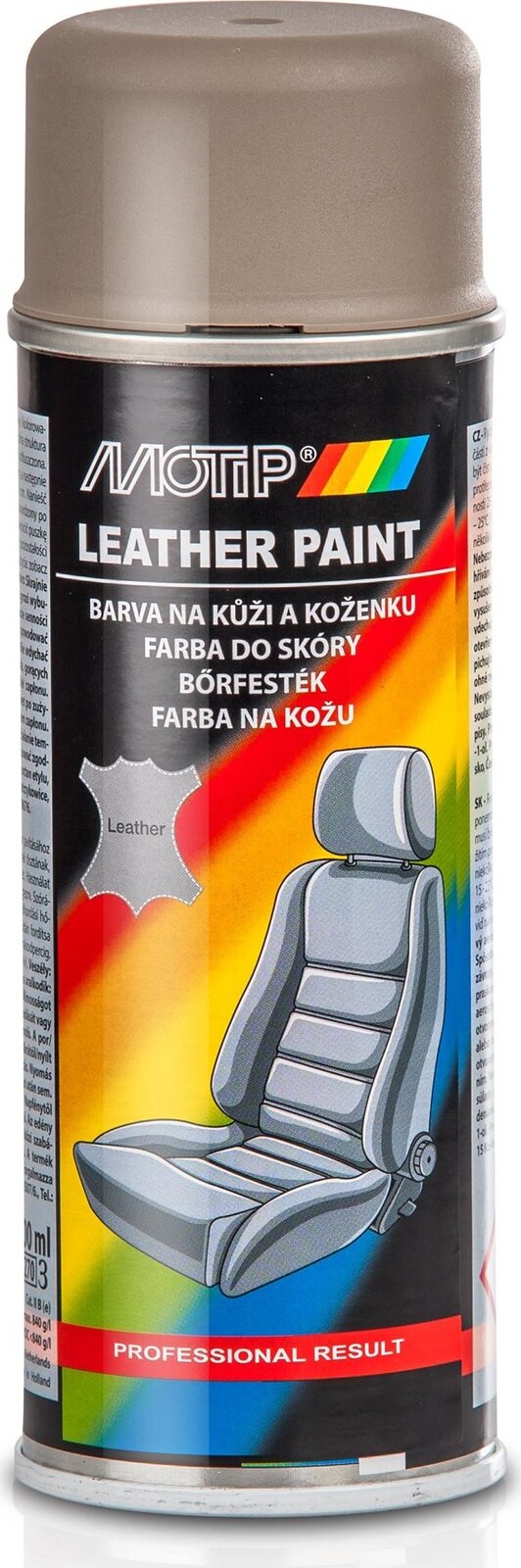 MOTIP Farba na kožu béžovo-sivá 200 ml