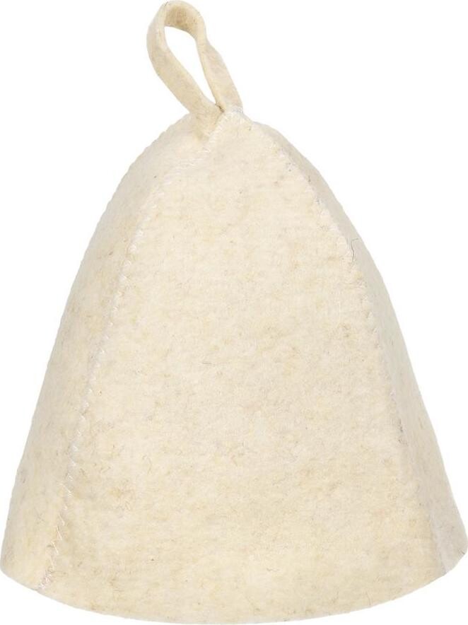 SOTRA Čiapka do sauny „Klasik”, biela, vlna