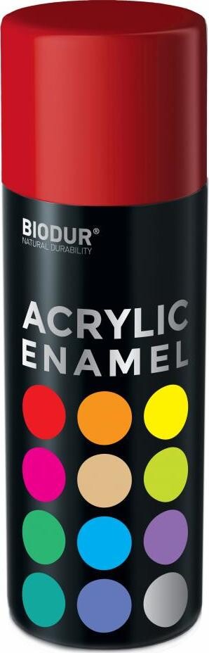 Biodur Akrylový email v spreji – červená 400 ml/RAL 3020