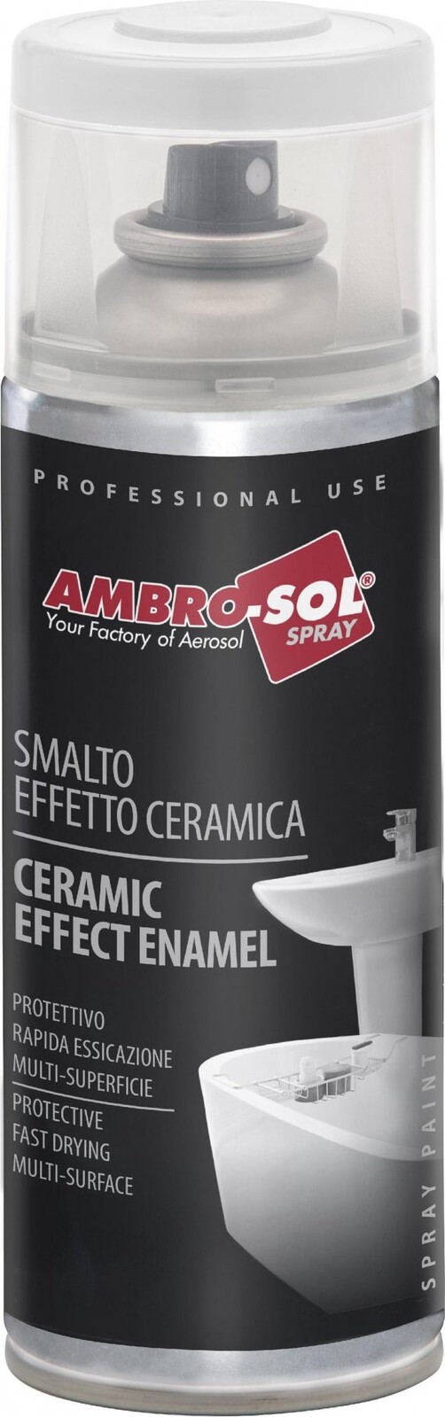 AMBRO-SOL Opravná biela farba v spreji na keramiku a smaltované povrchy 400 ml