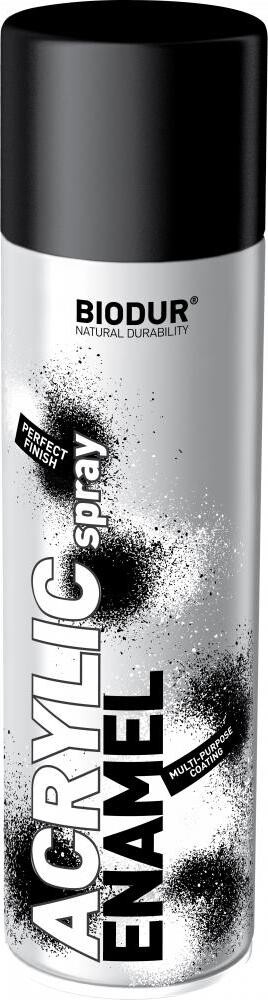 Biodur Akrylový matný čierny lak v spreji 500 ml/9005 M