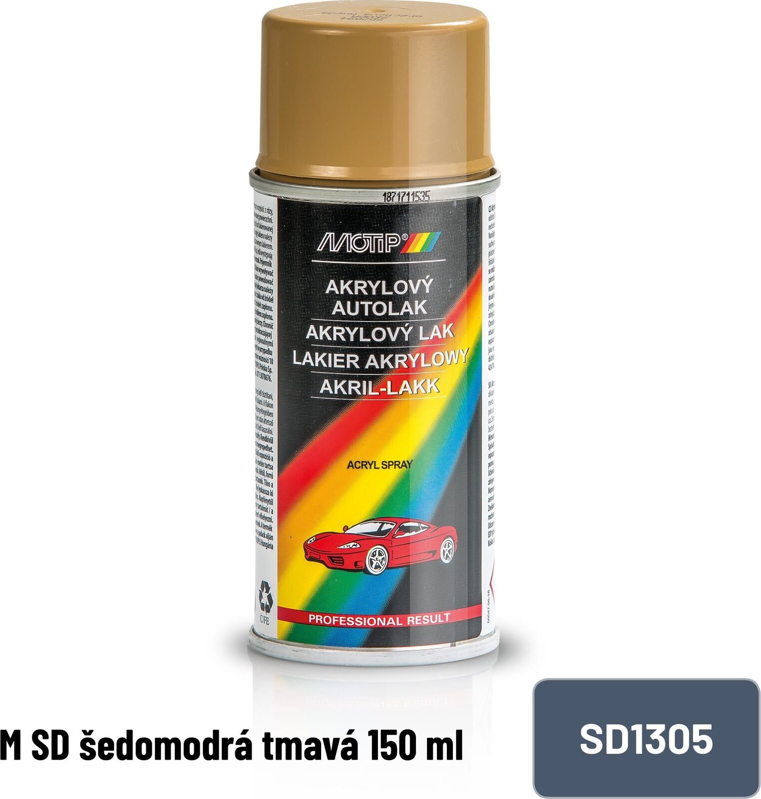 MOTIP M SD sivomodrá tmavá 150 ml