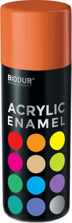 Biodur Akrylový email v spreji – oranžová 400 ml/RAL 2004