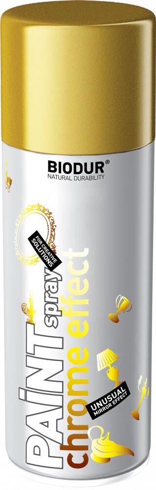 Biodur Farba chróm efekt v spreji zlatá 400 ml