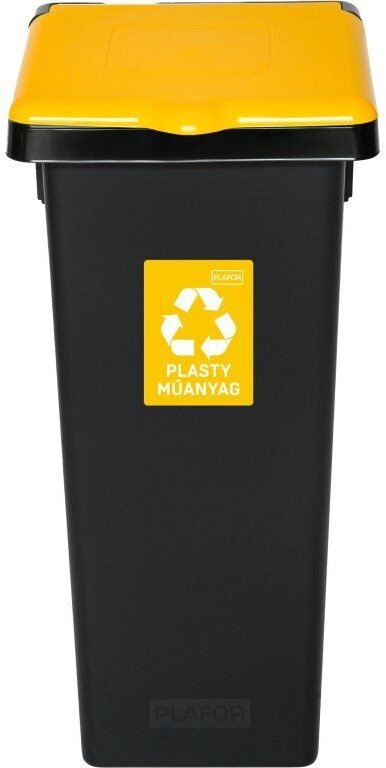 Igotrend Kôš separ. odpad 53 l FLAP BIN čierny/žltý