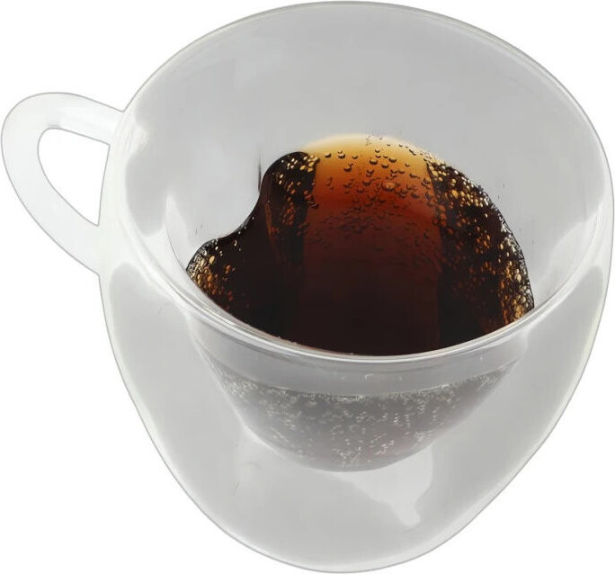 Ruhhy 26906 Skleněný hrnek srdíčko 240 ml