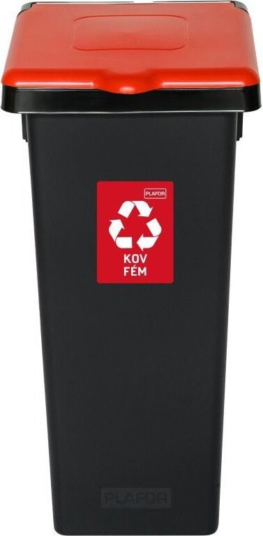 Igotrend Kôš separ. odpad 53 l FLAP BIN čierny/červený