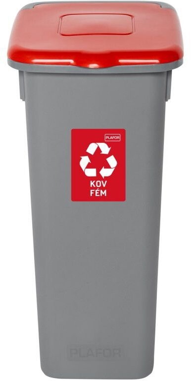 Igotrend Kôš separ. odpad 53 l FLAP BIN sivý/červený