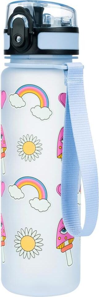 BAAGL Tritanová fľaša na pitie Dúha červená, 500 ml