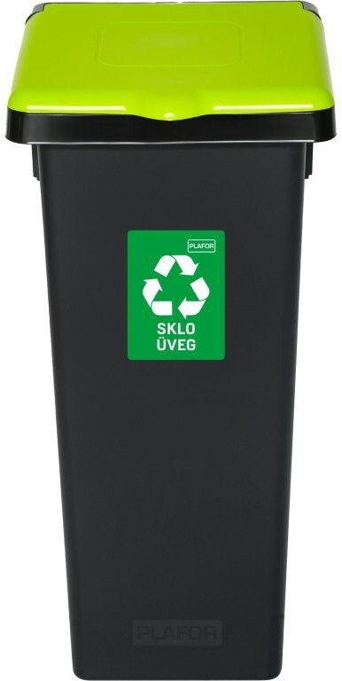Igotrend Kôš separ. odpad 53 l FLAP BIN čierny/zelený